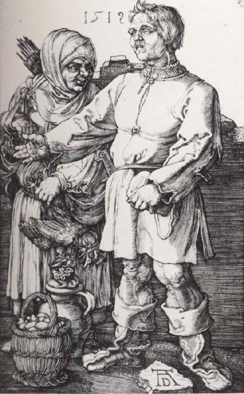 Albrecht Durer Peasants at Market oil painting picture